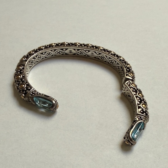 John Hardy Silver and Gold Accented Bracelet - Picture 2 of 6